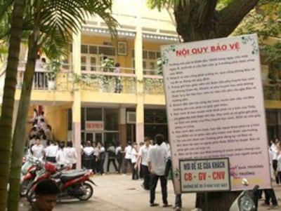 Một trường Trung Học ở Hà Nội. RFA